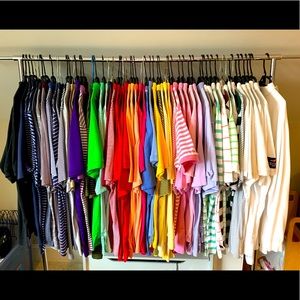 60 Vintage XL Ralph Lauren Polo Golf Shirts.  A few NWT, most gently used.